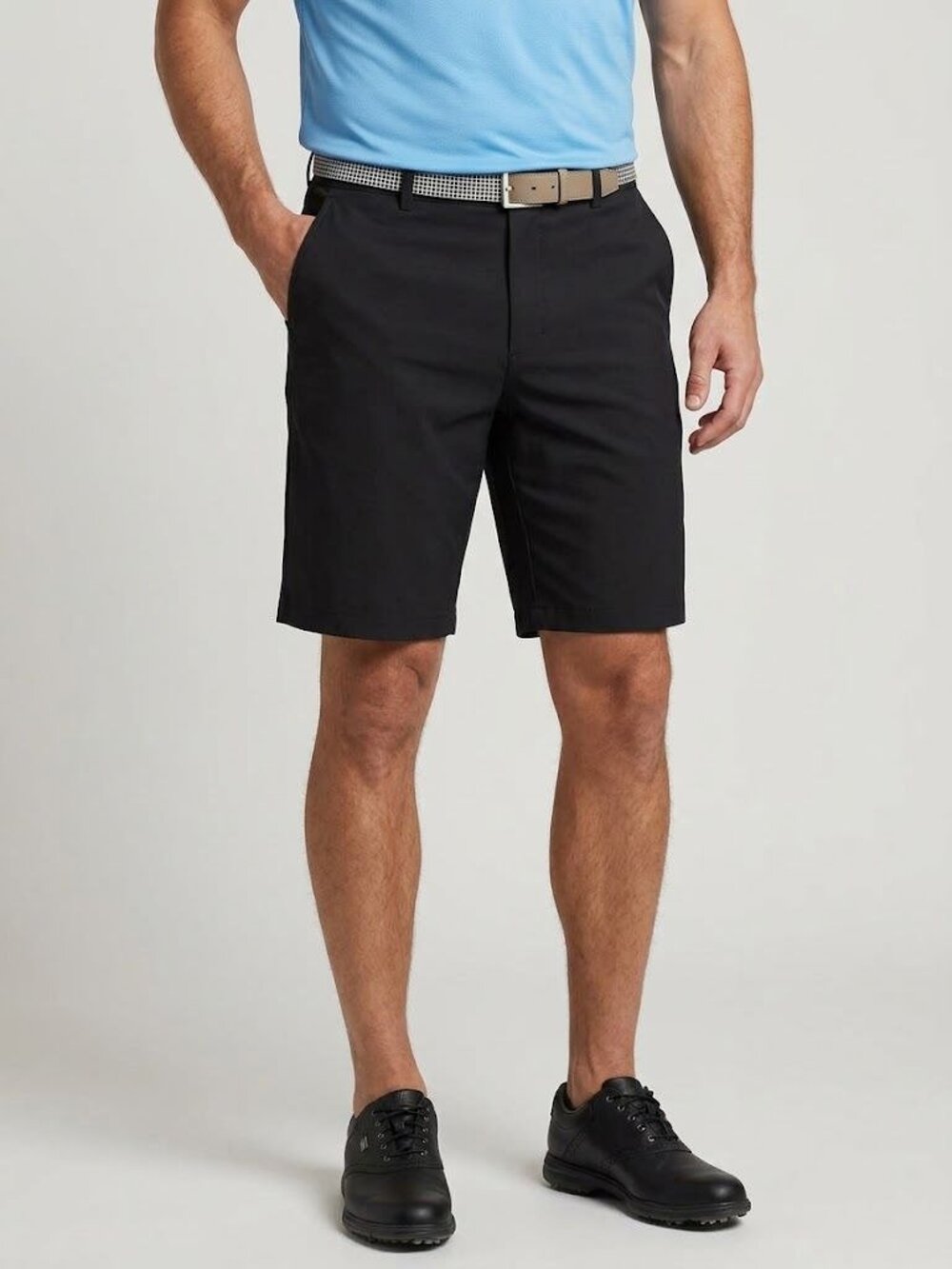 Nike Dri-Fit Mens Black Golf Shorts Size 40 Lightweight Stretch Polyester